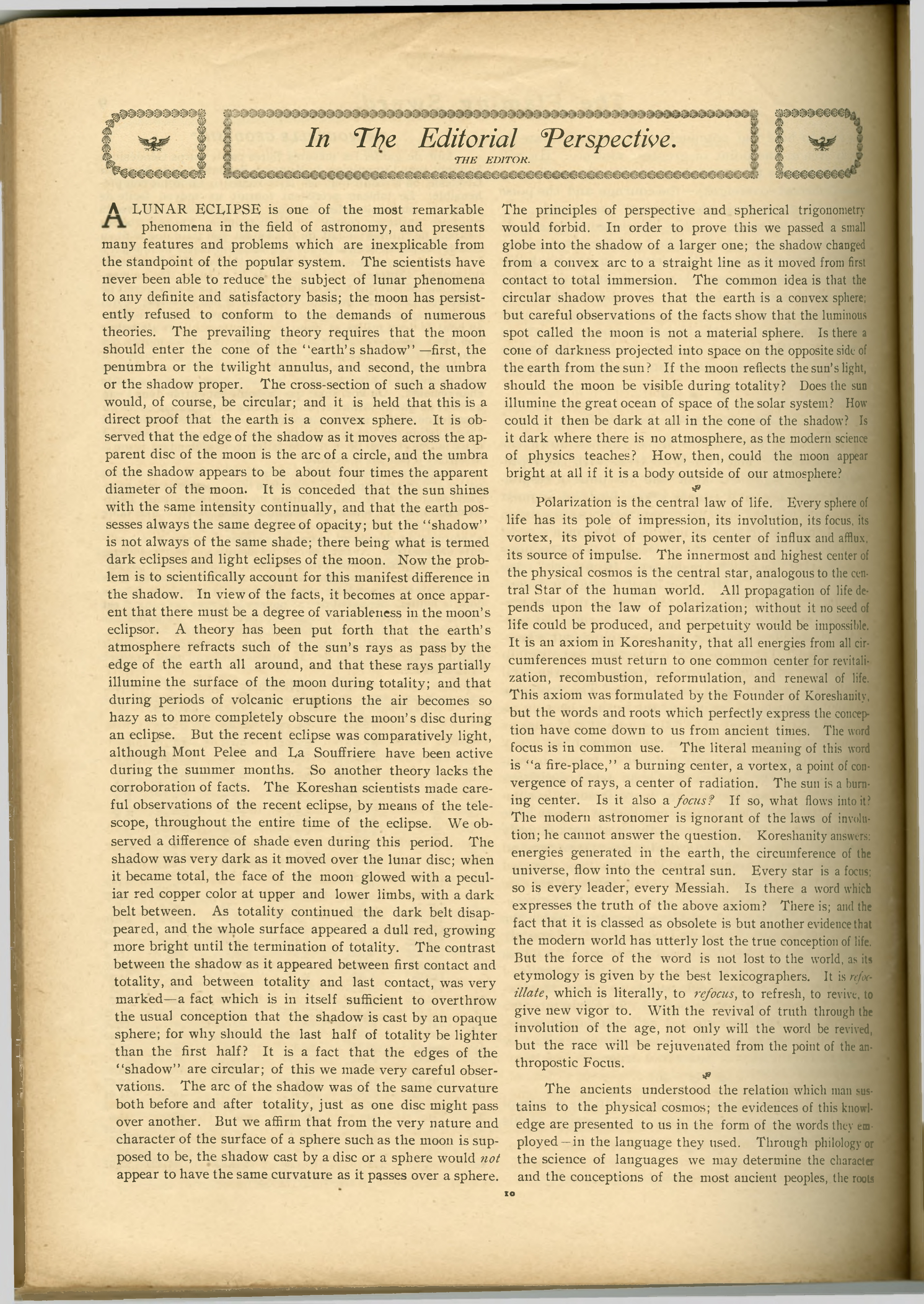 Scanned PDF p. 10 from The Flaming Sword, 24 Oct 1902.