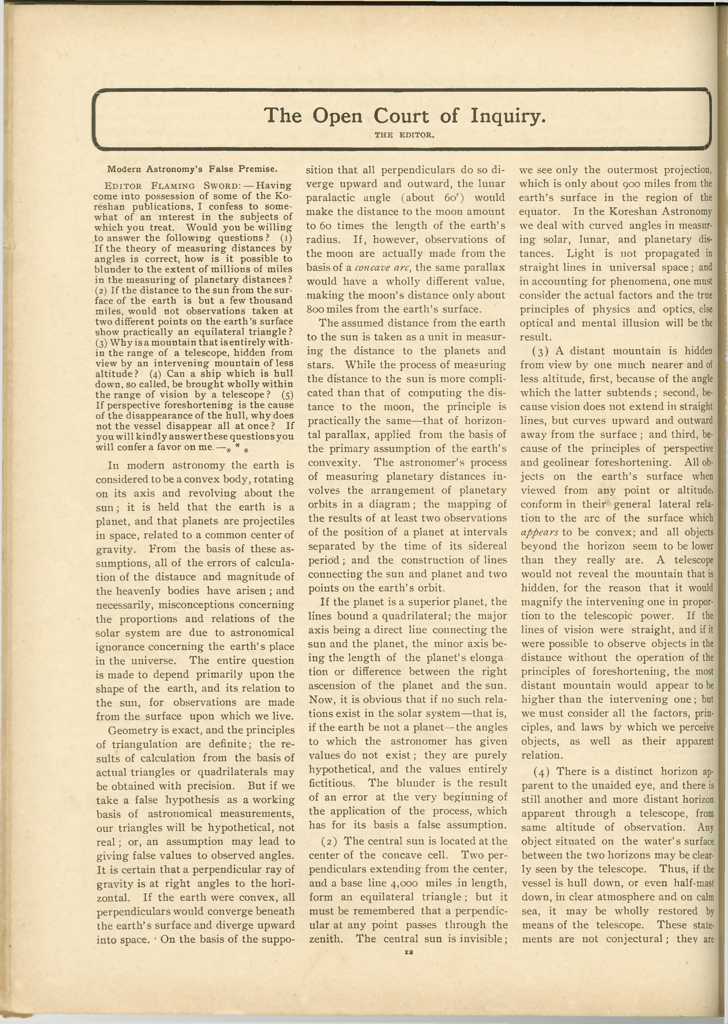 Scanned PDF p. 12 from The Flaming Sword, 24 Jan. 1902.