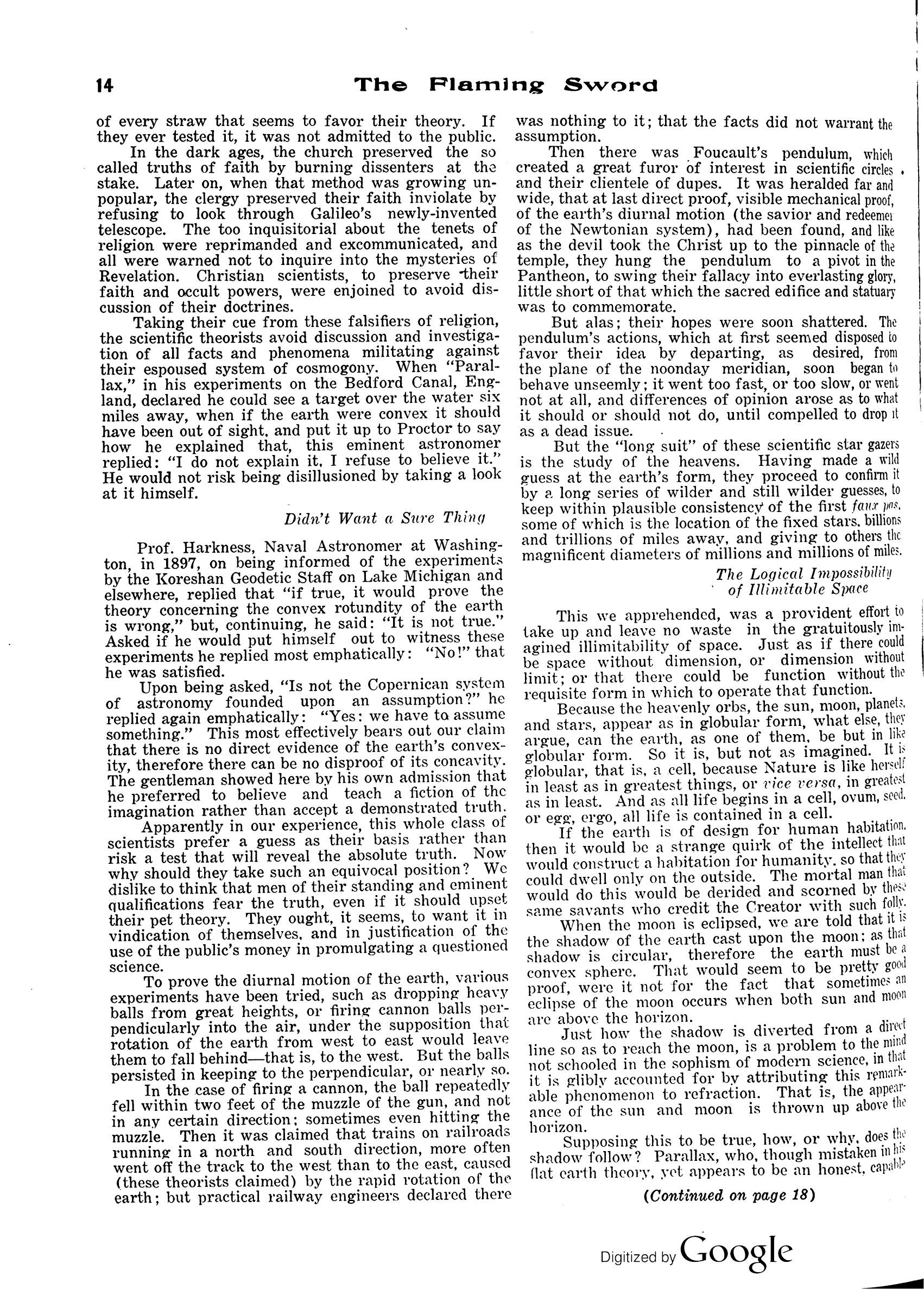 Scanned PDF p. 256 from The Flaming Sword, .