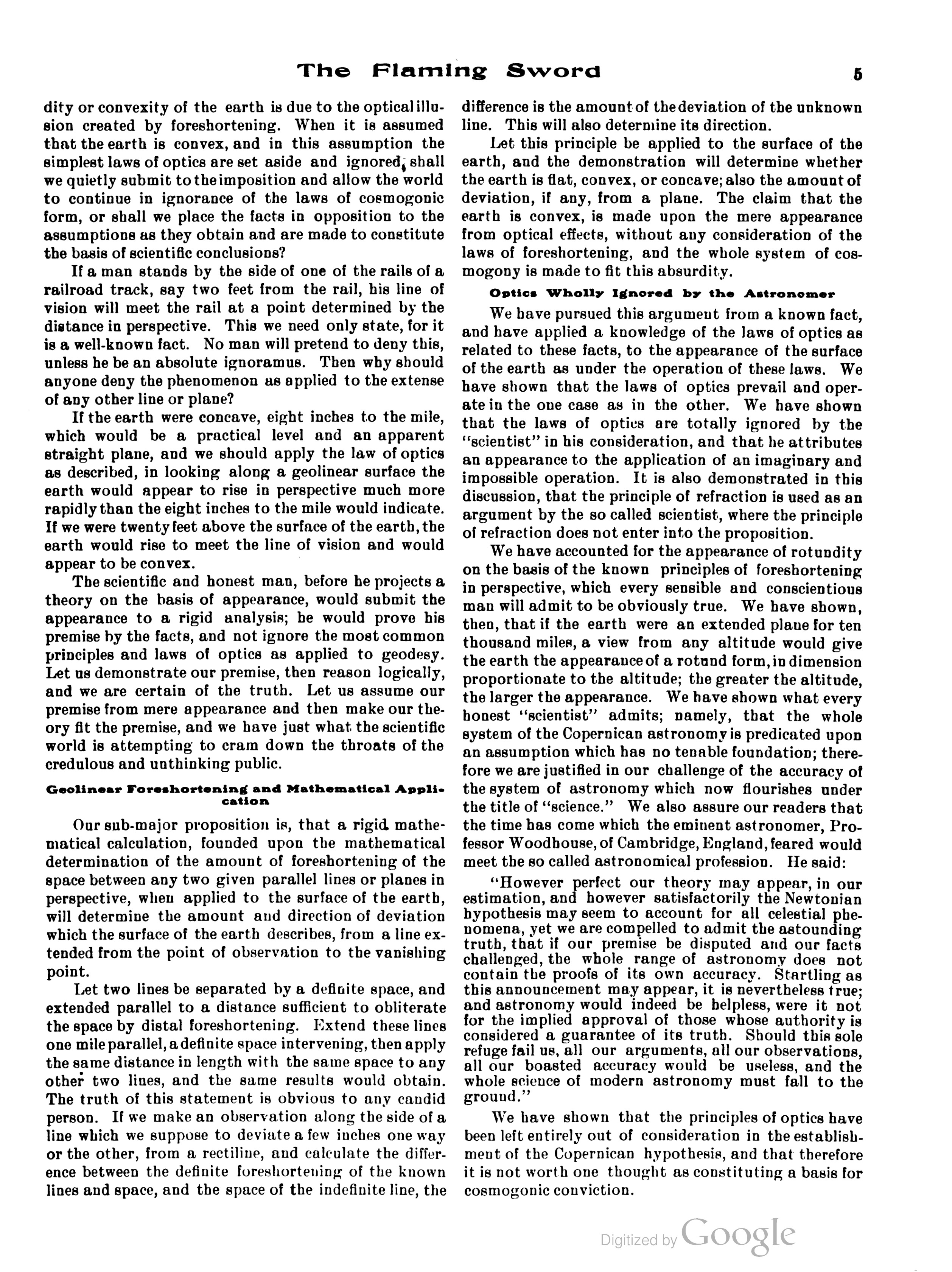 Scanned PDF p. 7 from The Flaming Sword, 1915.