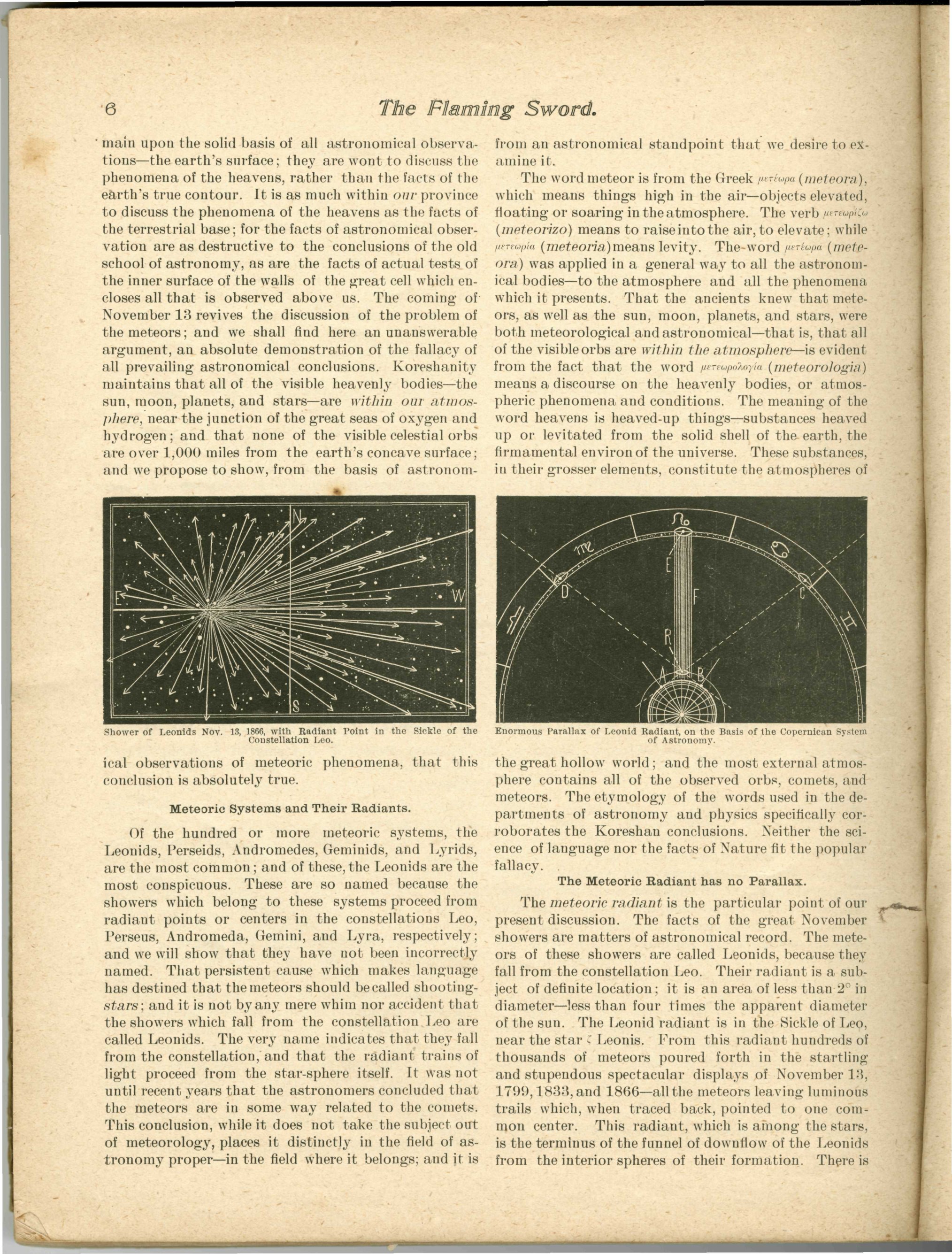 Scanned PDF p. 6 from The Flaming Sword, Nov 1900.
