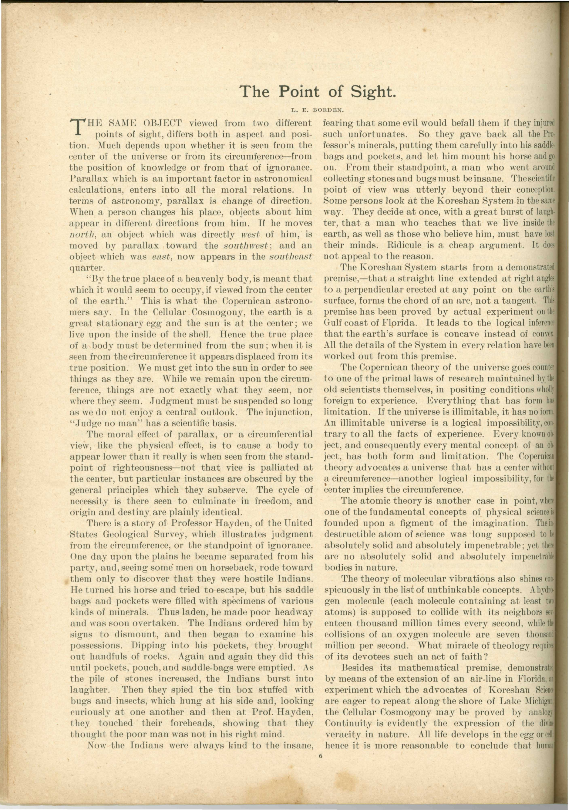 Scanned PDF p. 6 from The Flaming Sword, Aug 10, 1900.