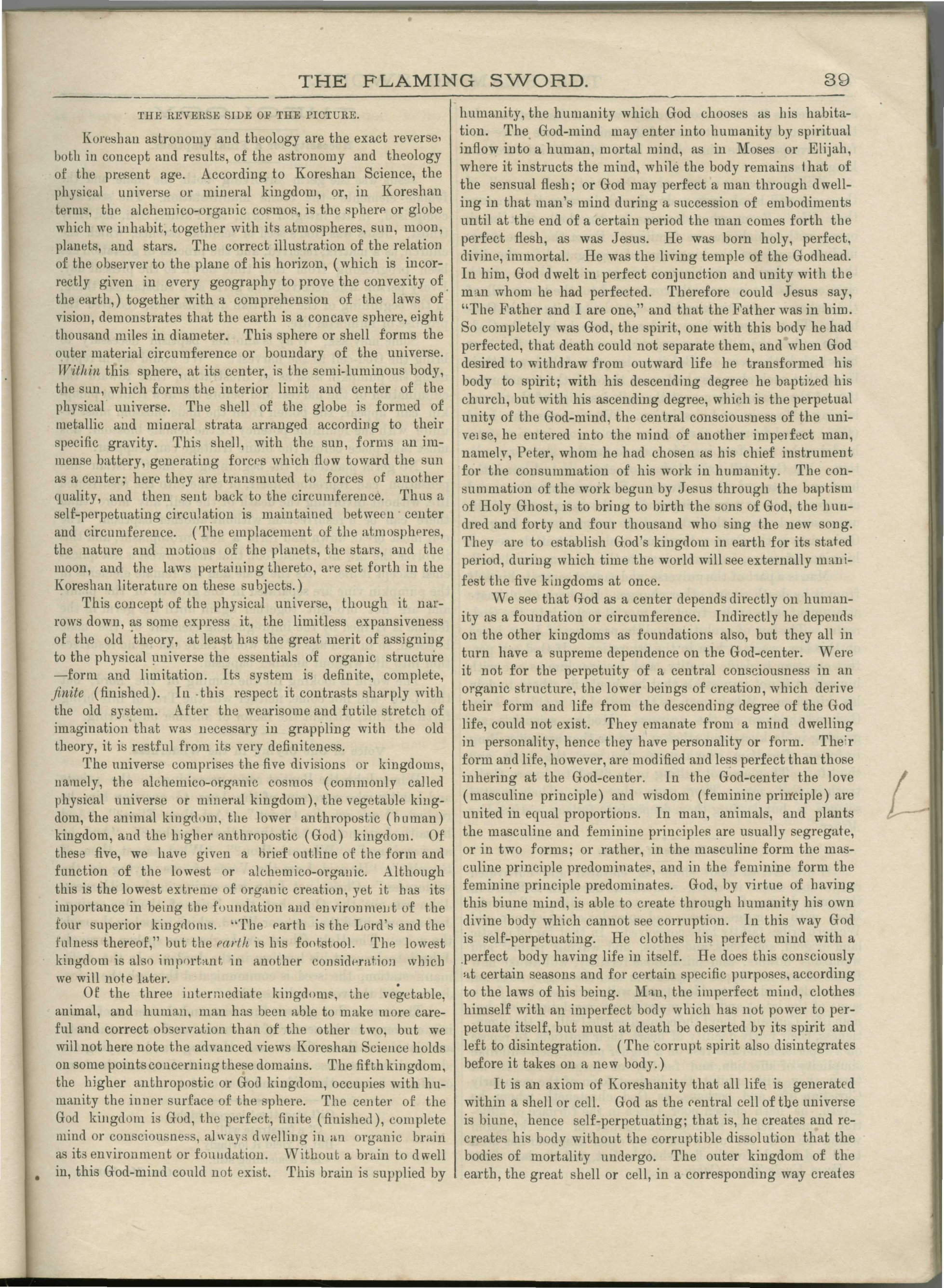 Scanned PDF p. 3 from The Flaming Sword, 27 Jan 1894.