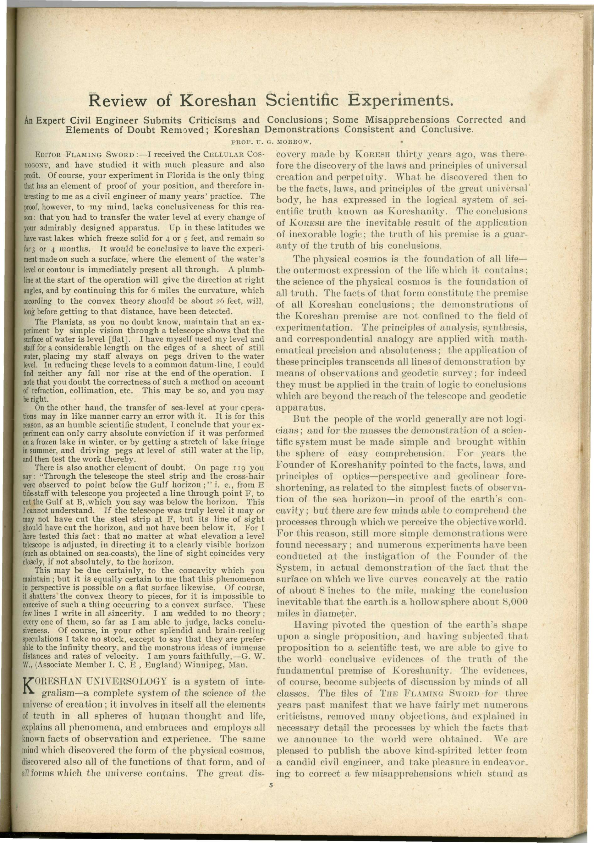 Scanned PDF p. 5 from The Flaming Sword, Sep 14, 1900.