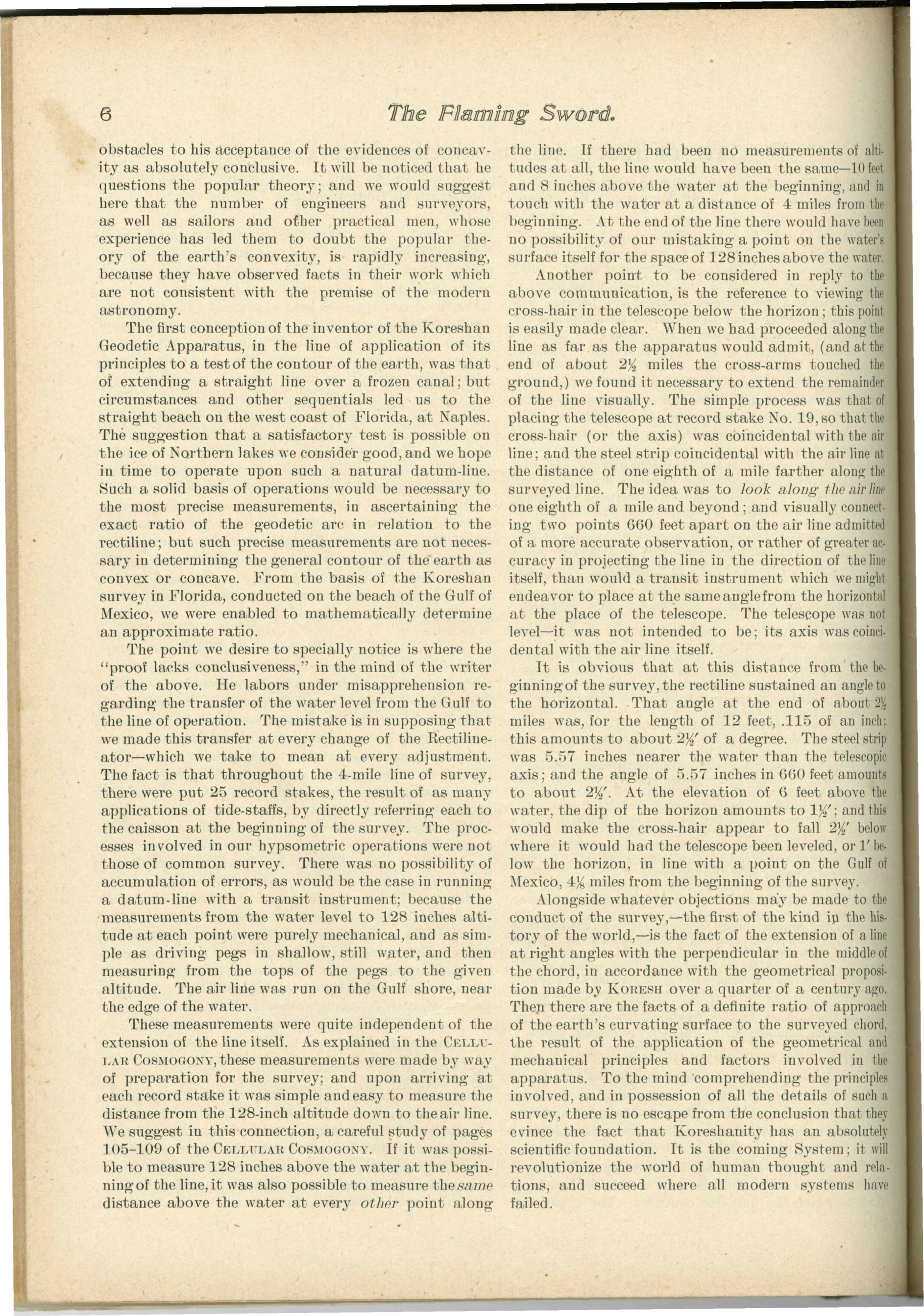 Scanned PDF p. 6 from The Flaming Sword, Sep 14, 1900.