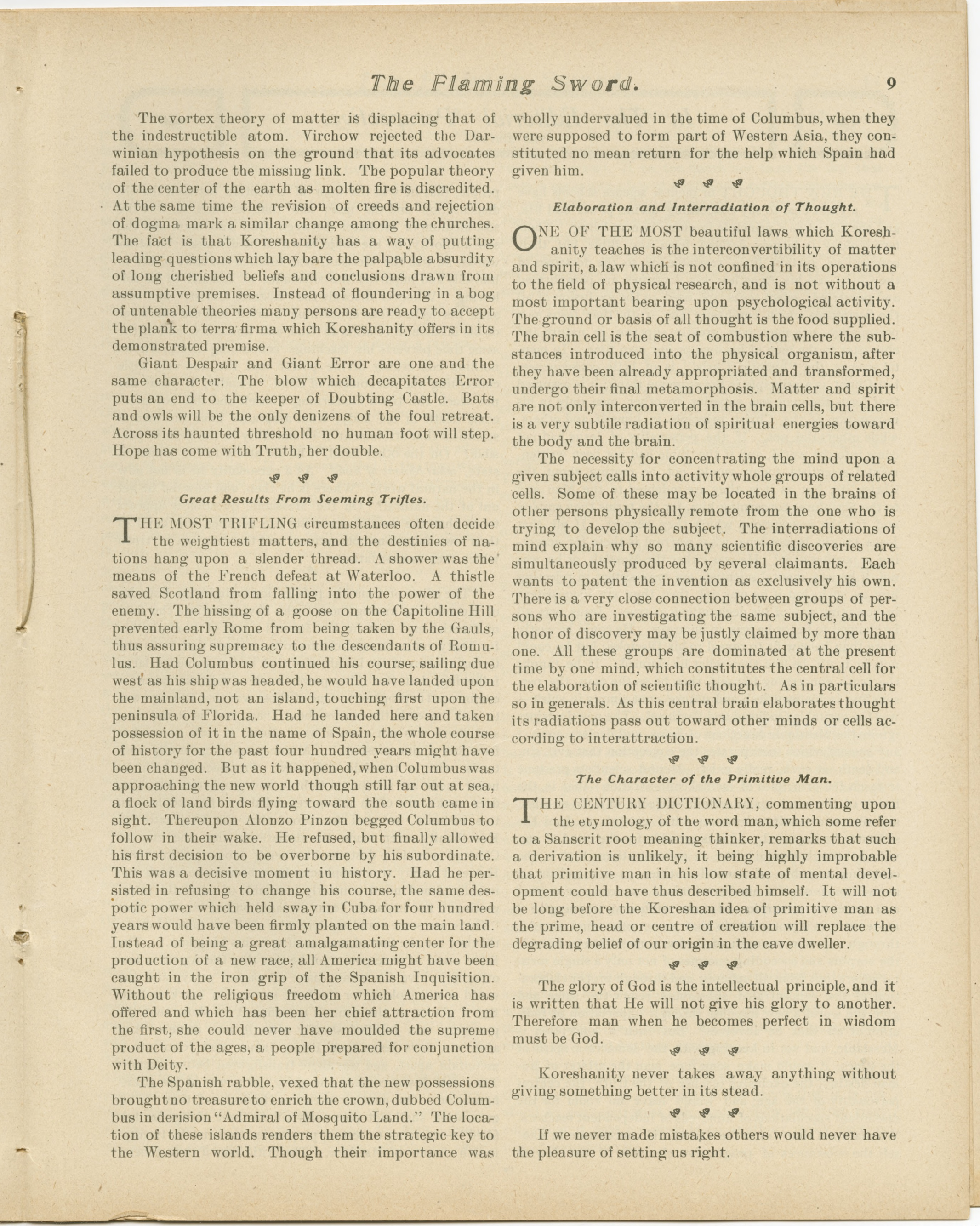 Scanned PDF p. 7 from The Flaming Sword, Feb 20, 1903.