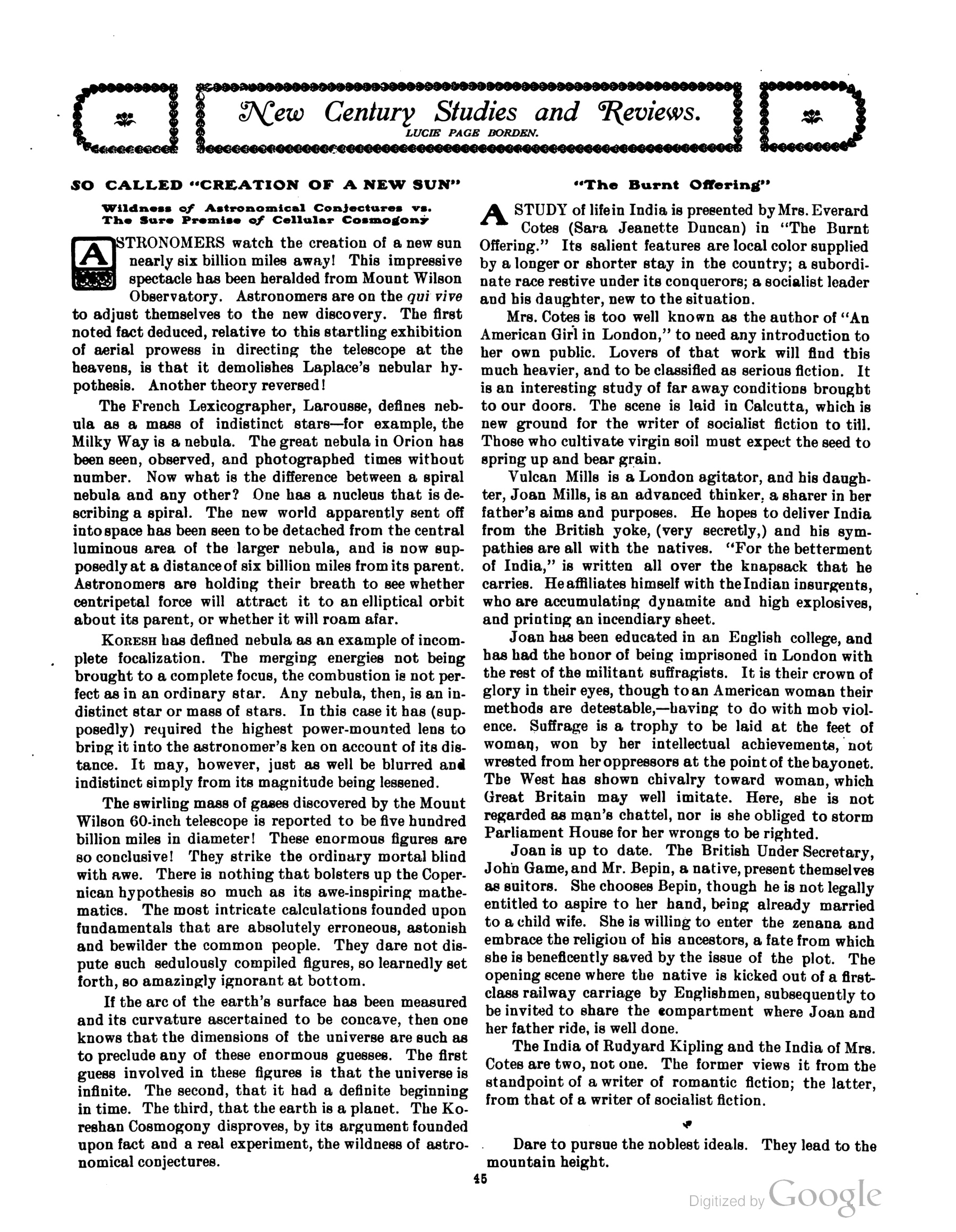 Scanned PDF p. 15 from The Flaming Sword, Feb 1911.