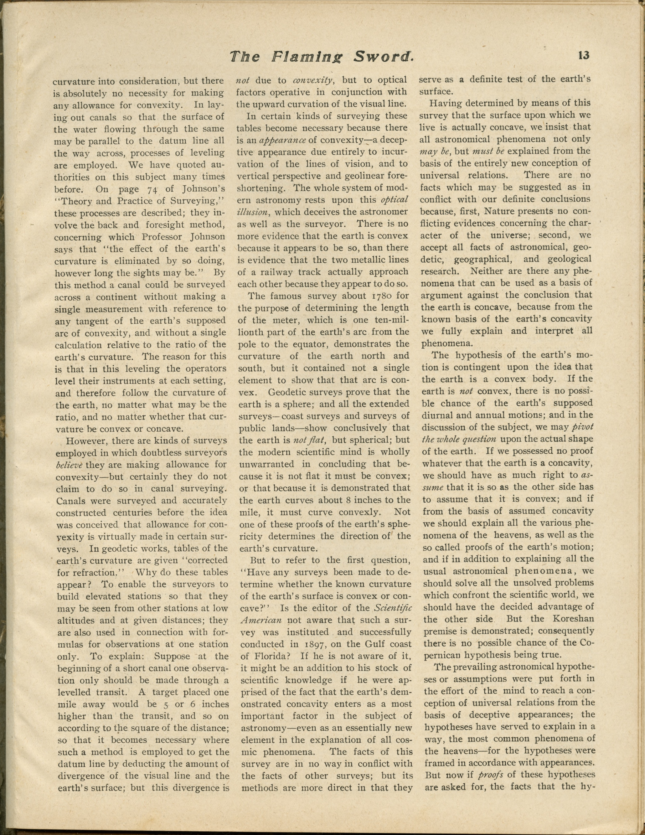 Scanned PDF p. 11 from The Flaming Sword, Oct 9, 1903.