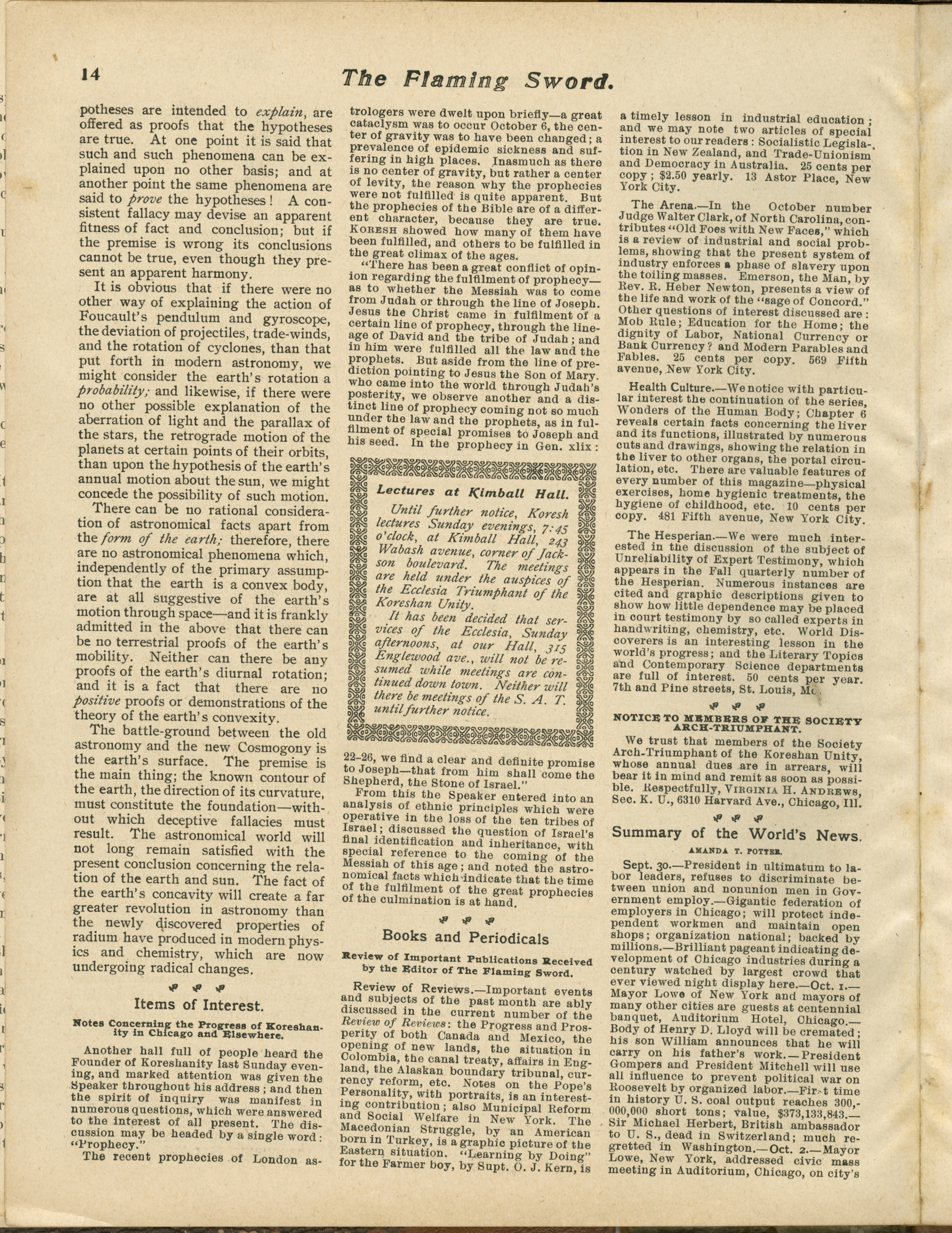 Scanned PDF p. 12 from The Flaming Sword, Oct 9, 1903.