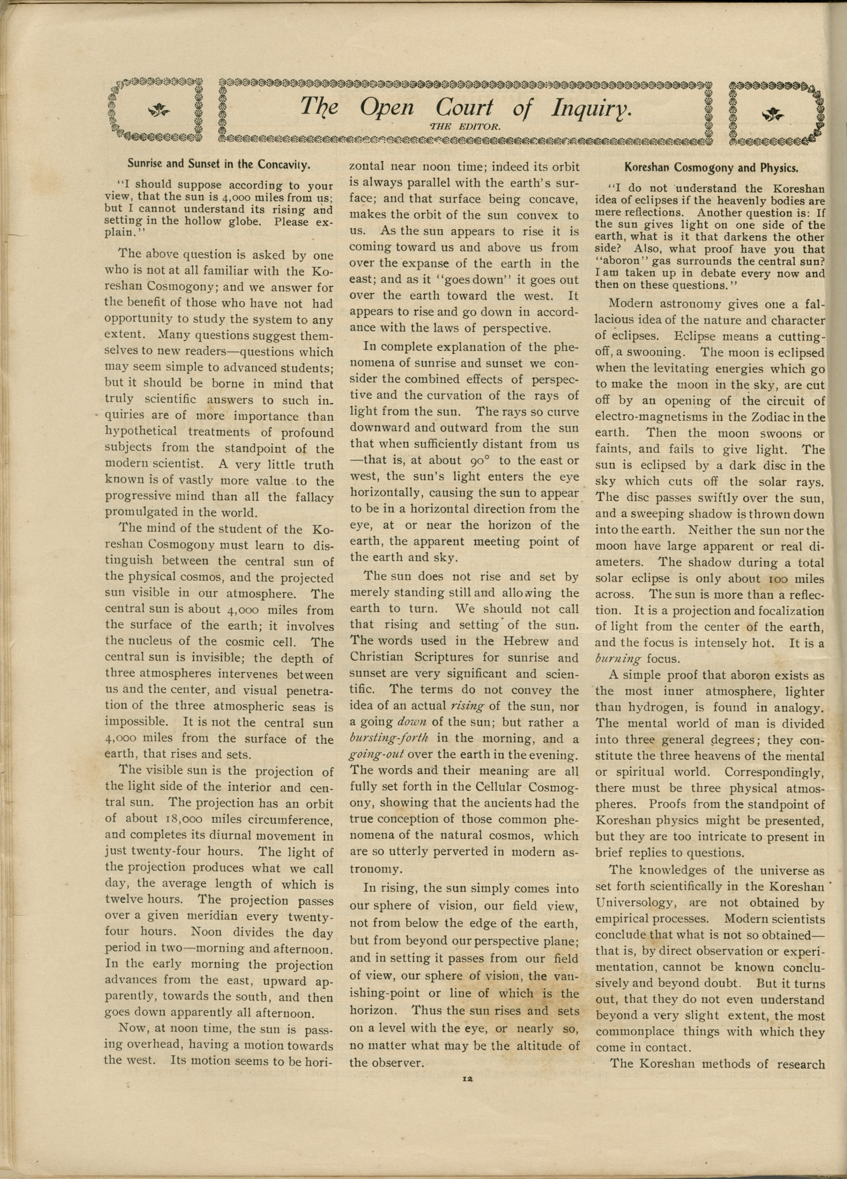 Scanned PDF p. 12 from The Flaming Sword, Dec 19, 1905.