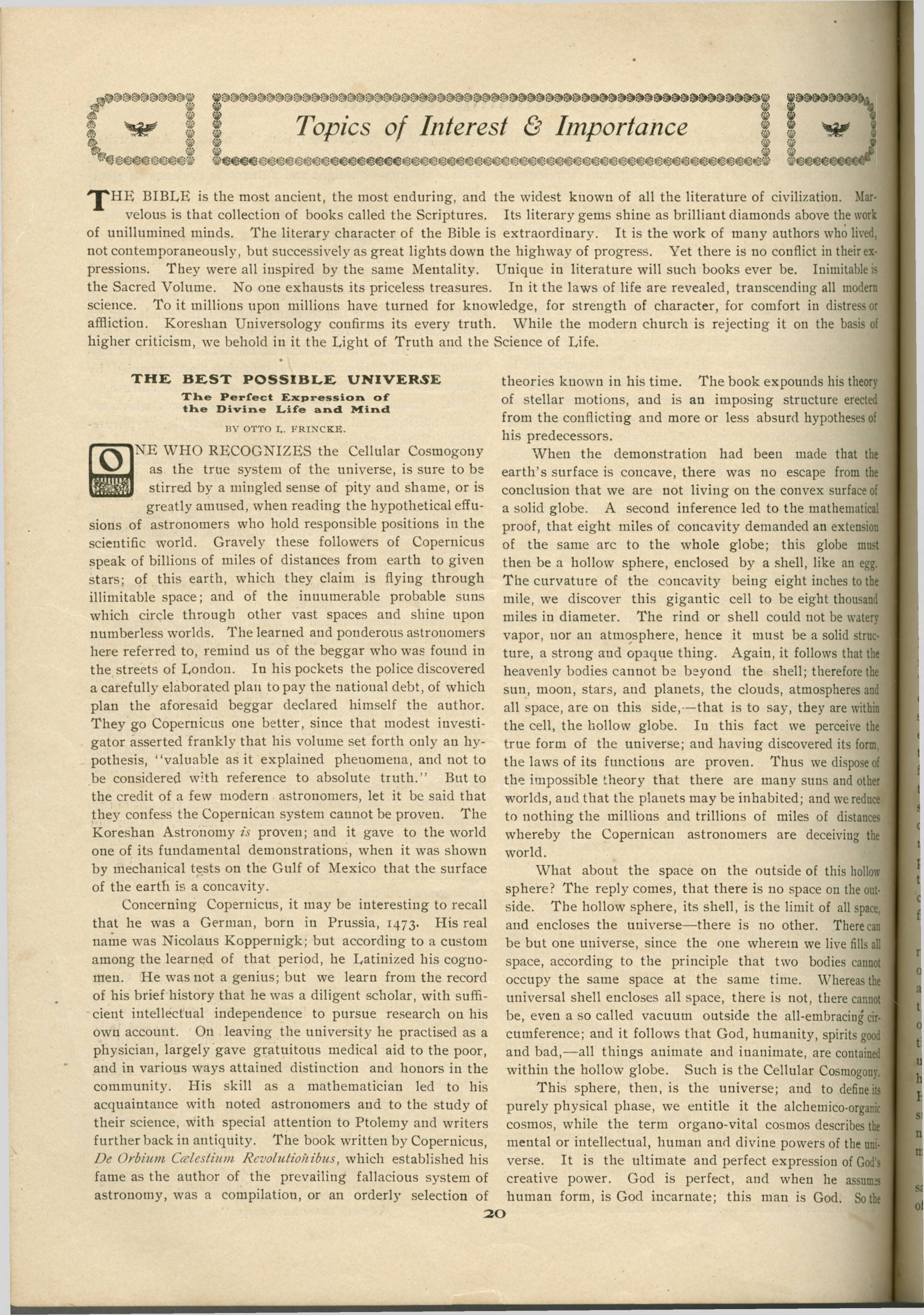 Scanned PDF p. 20 from The Flaming Sword, Oct 1907.