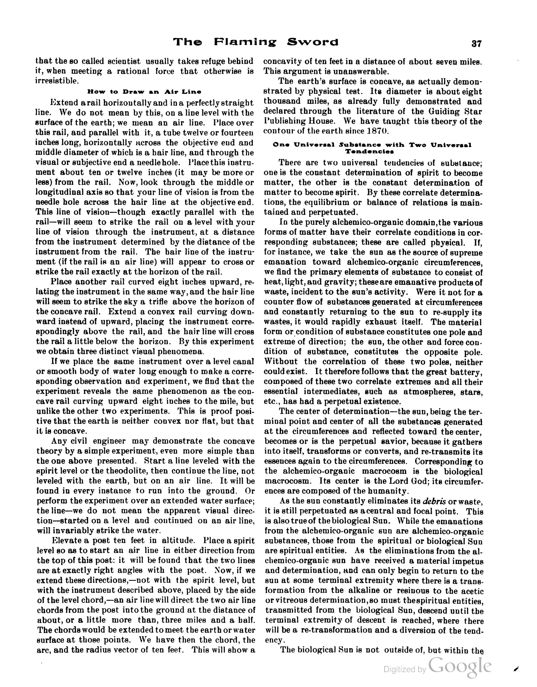 Scanned PDF p. 7 from The Flaming Sword, Feb 1914.