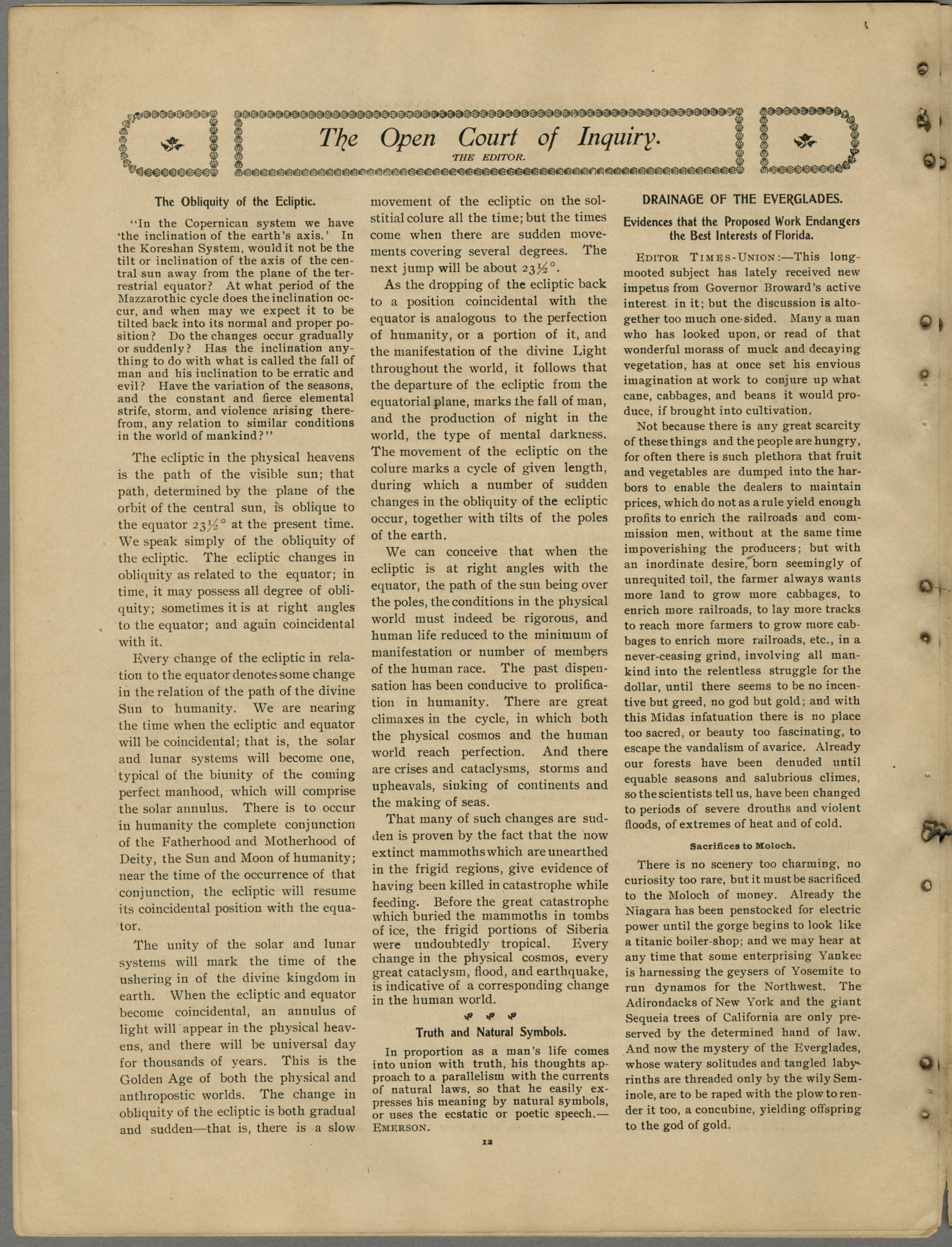 Scanned PDF p. 12 from The Flaming Sword, Jul 18, 1905.