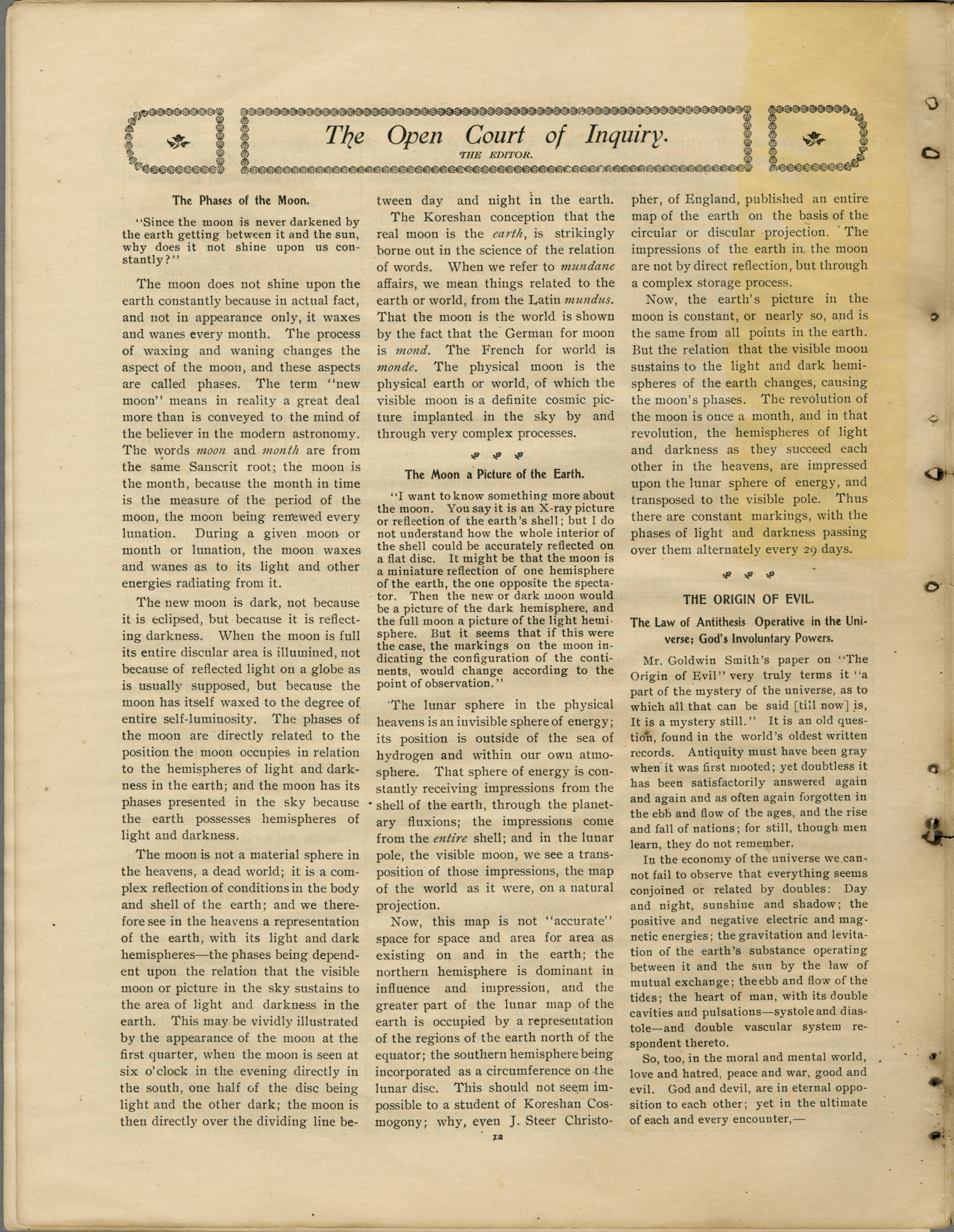 Scanned PDF p. 12 from The Flaming Sword, Nov 14, 1905.