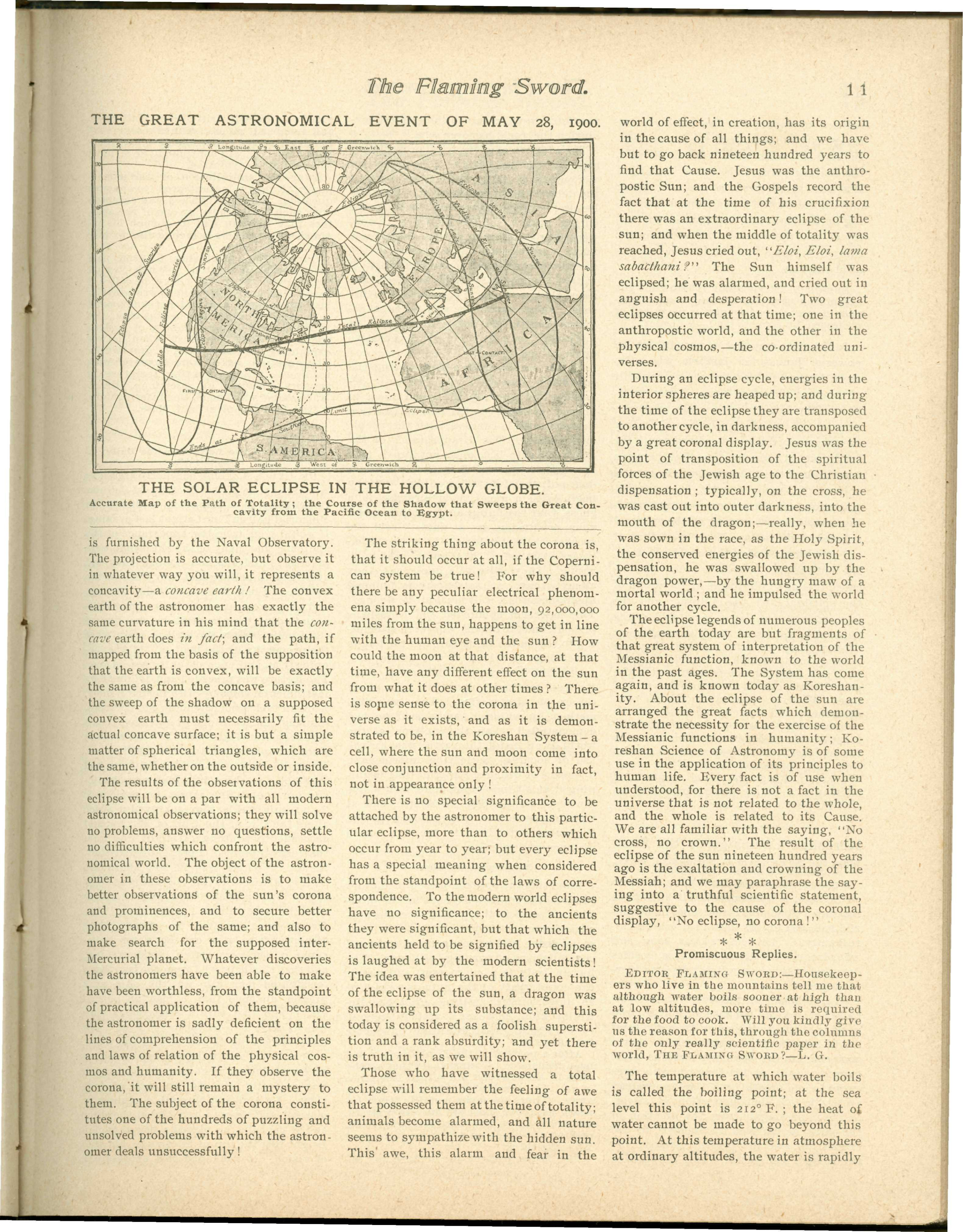 Scanned PDF p. 9 from The Flaming Sword, 25 May 1900.