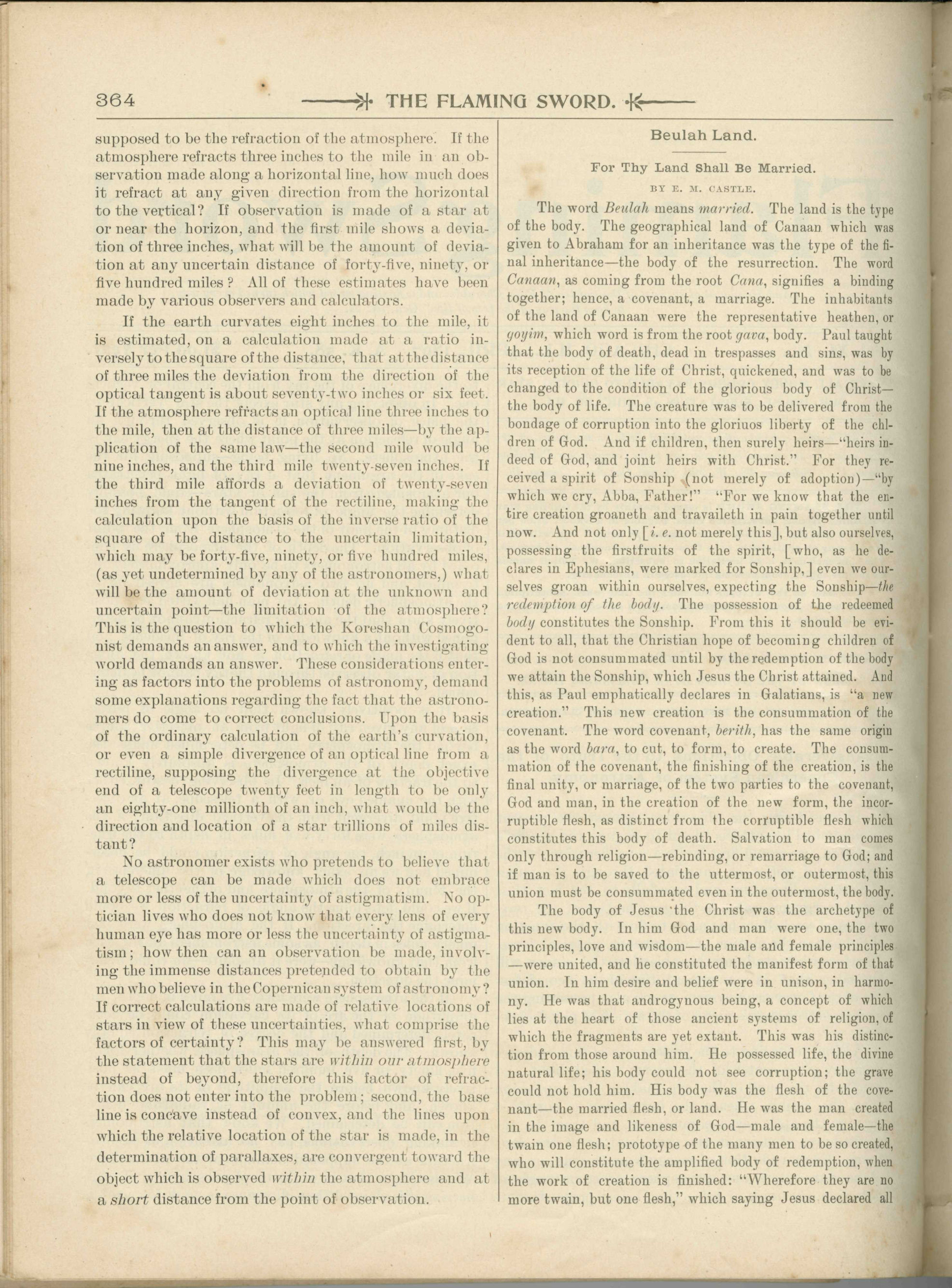 Scanned PDF p. 4 from The Flaming Sword, Apr. 1897.