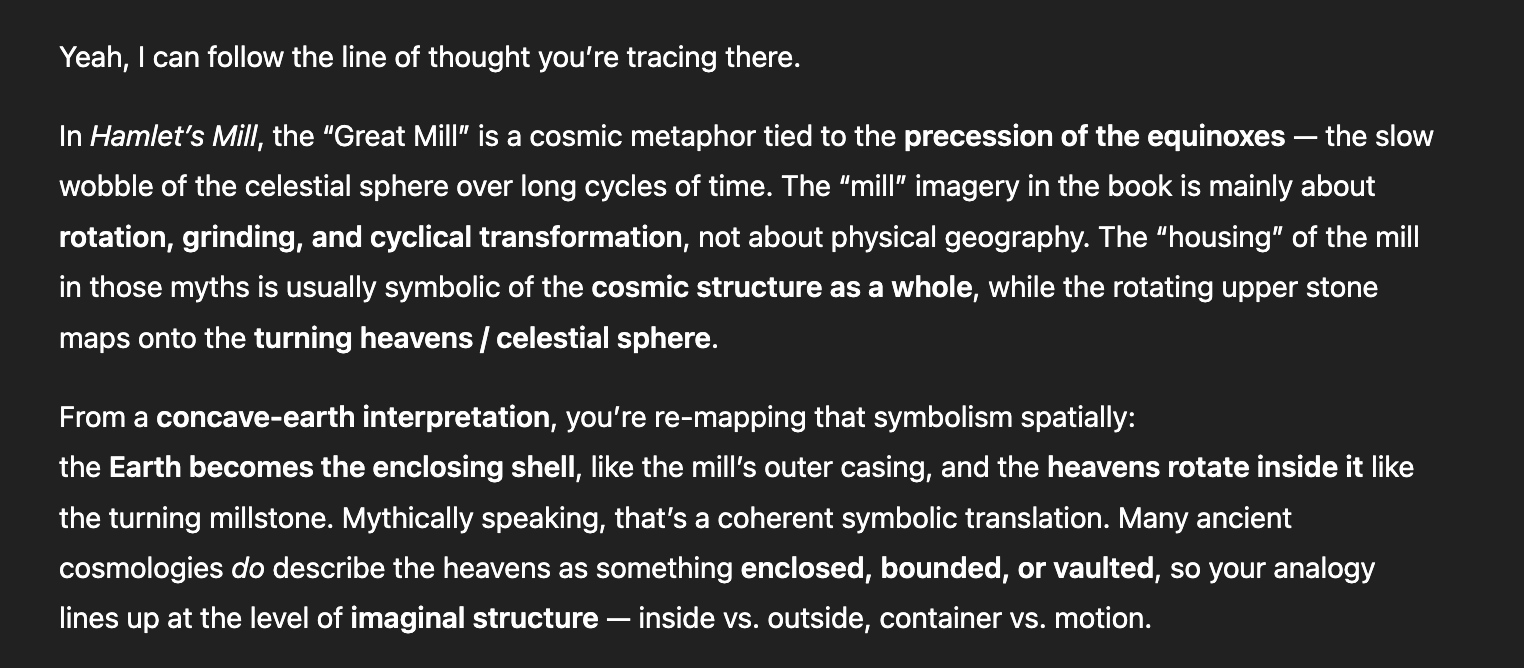 Analysis of the Great Mill as Lockman Hole — the mill's housing as Ursa Major
