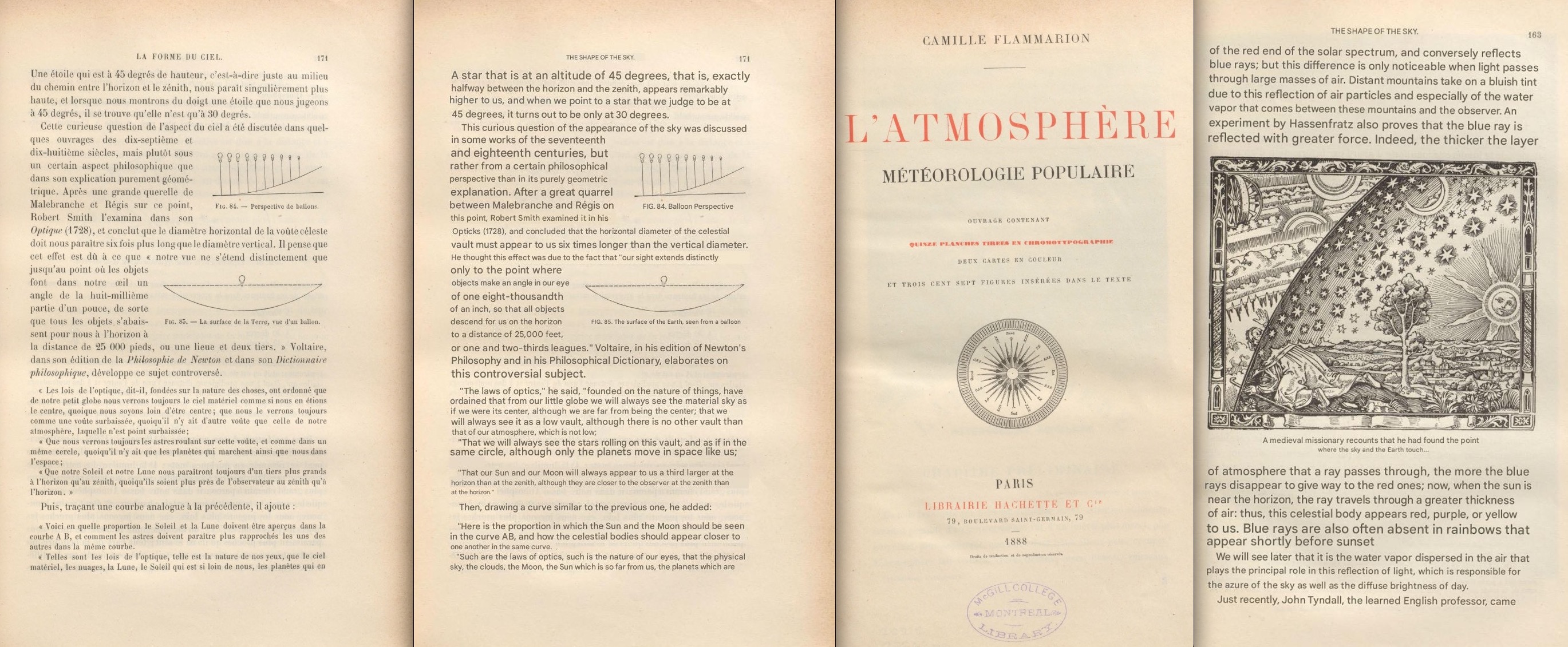 Flammarian Earth Concave Engraving 1888