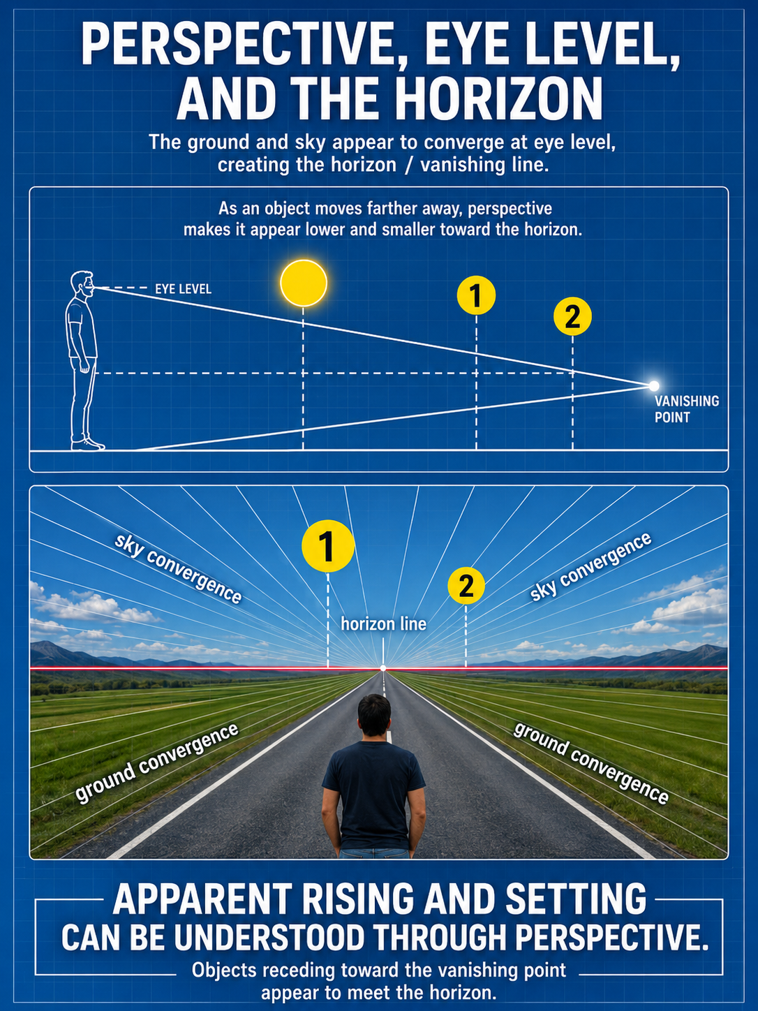 Perspective horizon eye diagram