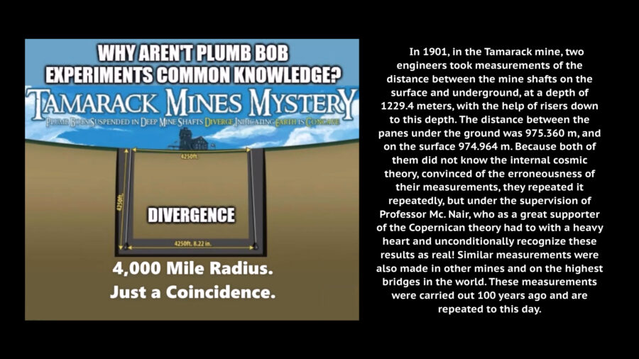 Tamarack Mine Experiments: Plumb-bobbing the Earth