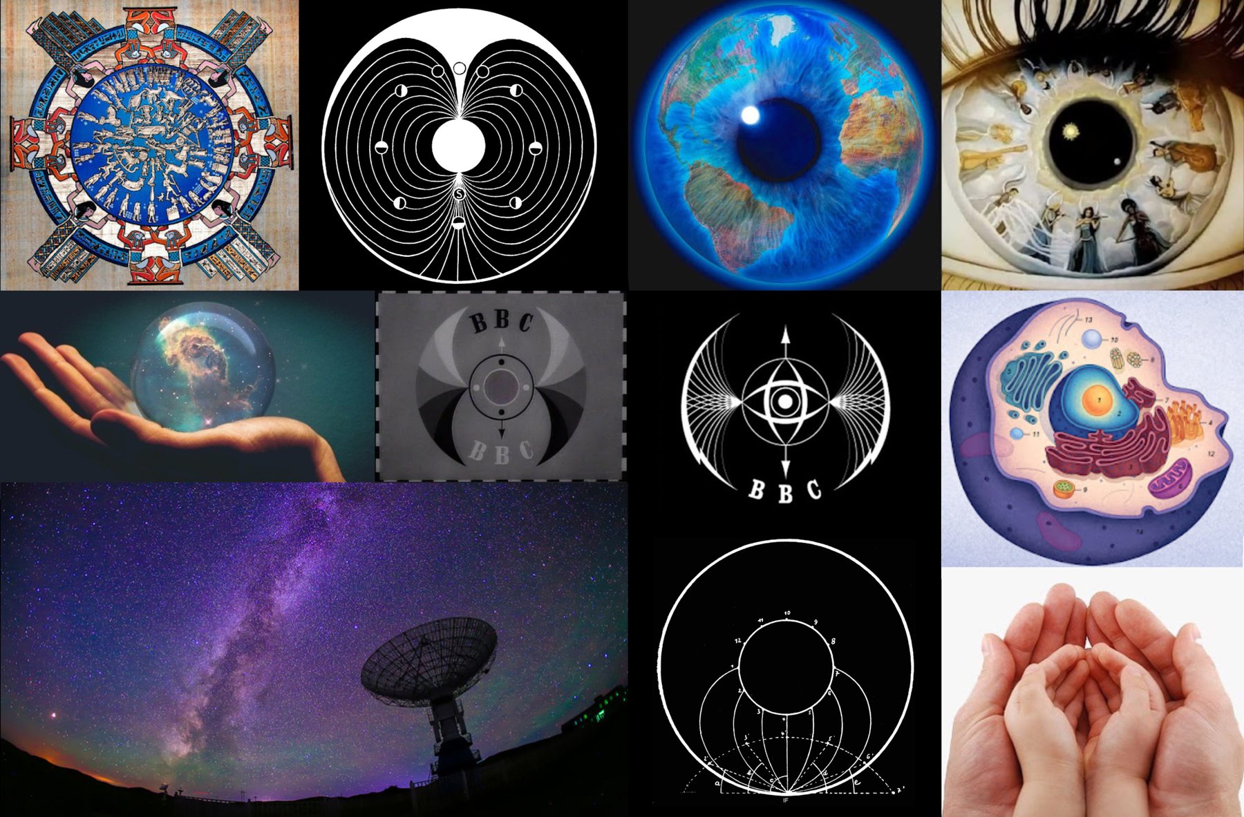 A composite geocosmos.