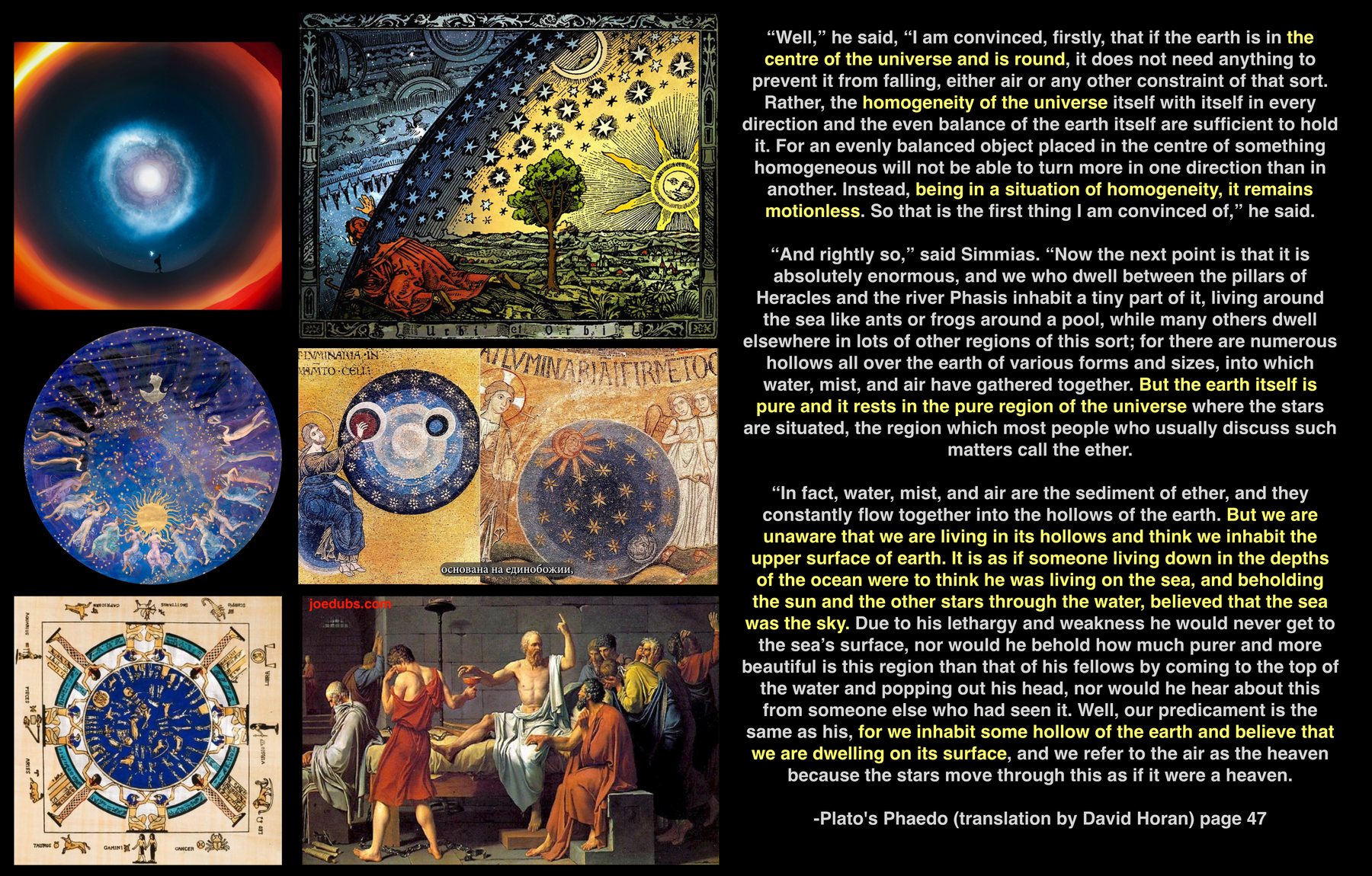 The Phaedo’s hollow-earth image.