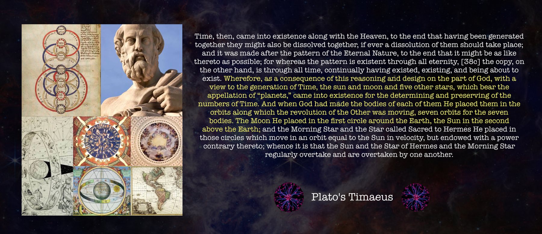 Timaeus and the world’s construction.