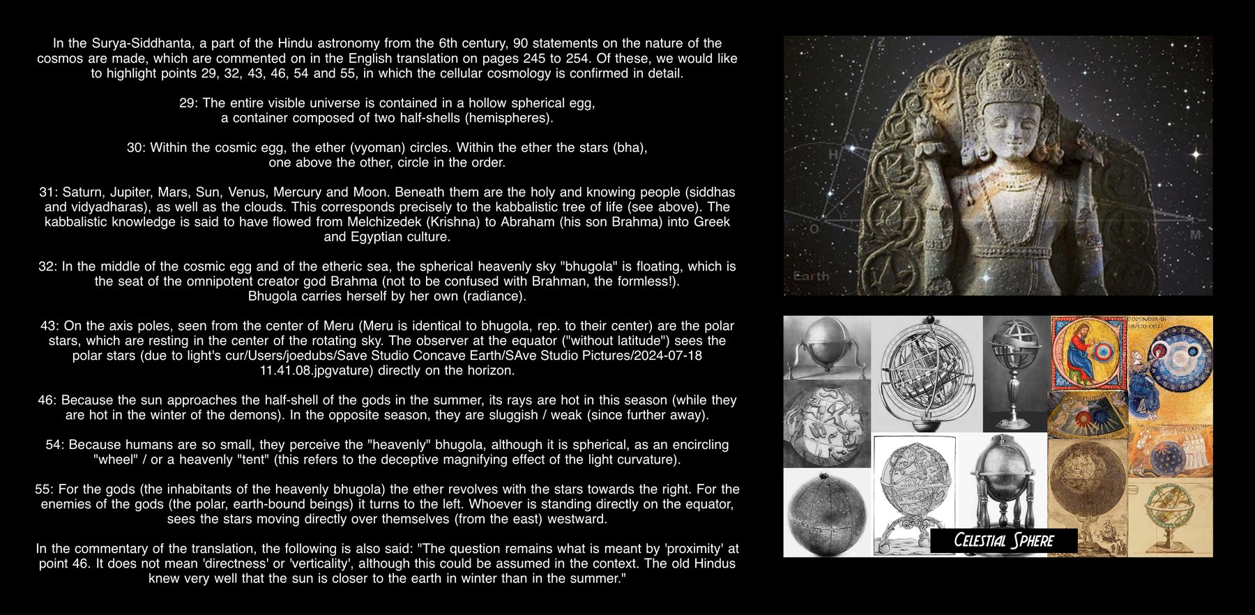 Surya Siddhanta: the inner astronomical world.