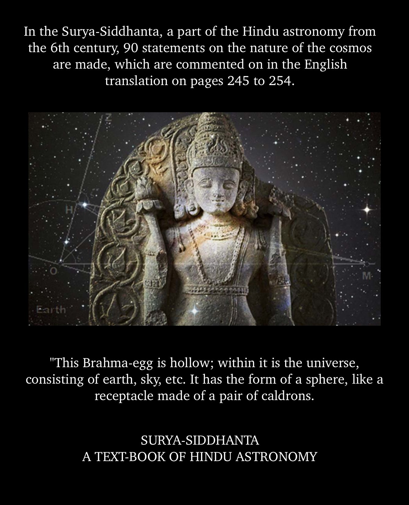 Surya Siddhanta: the measured hollow.