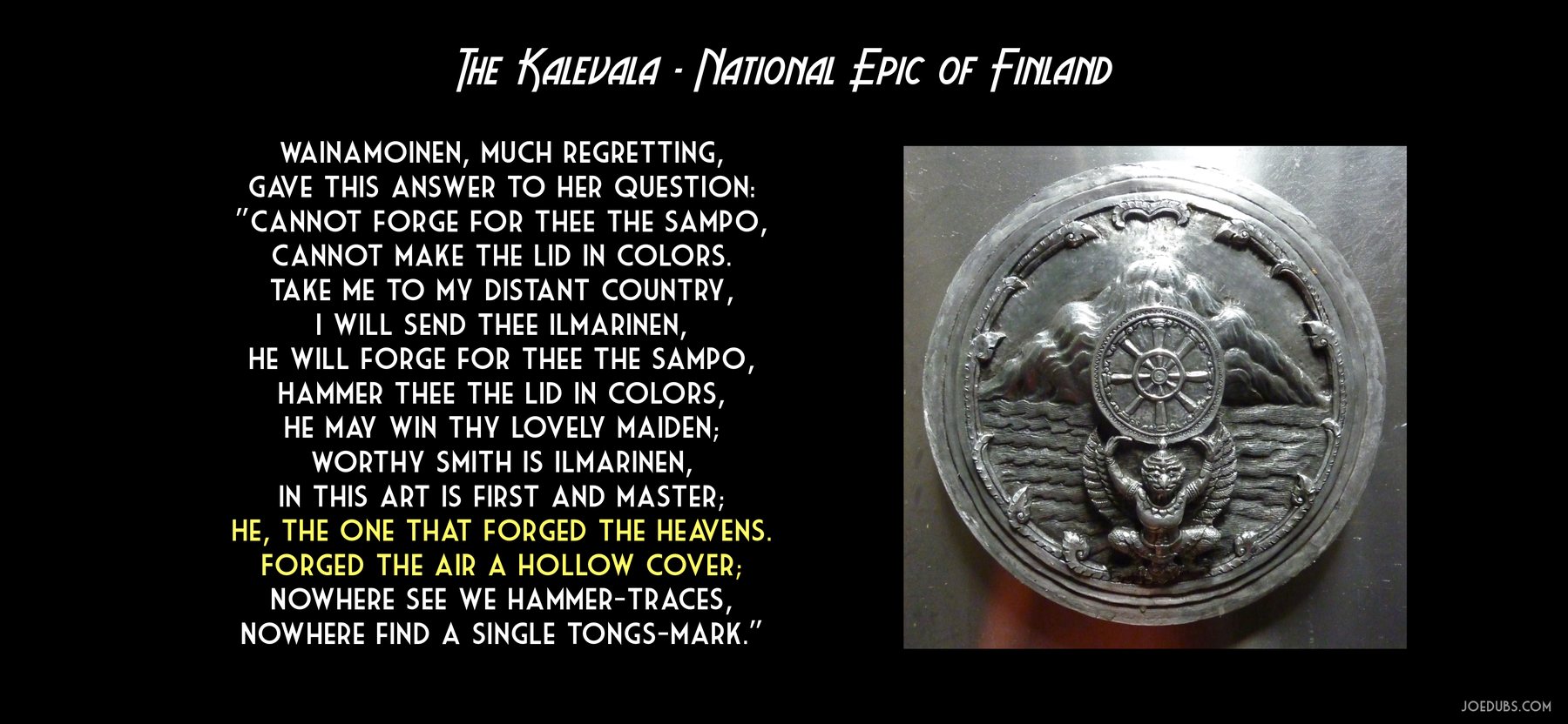 Kalevala: from water to world.