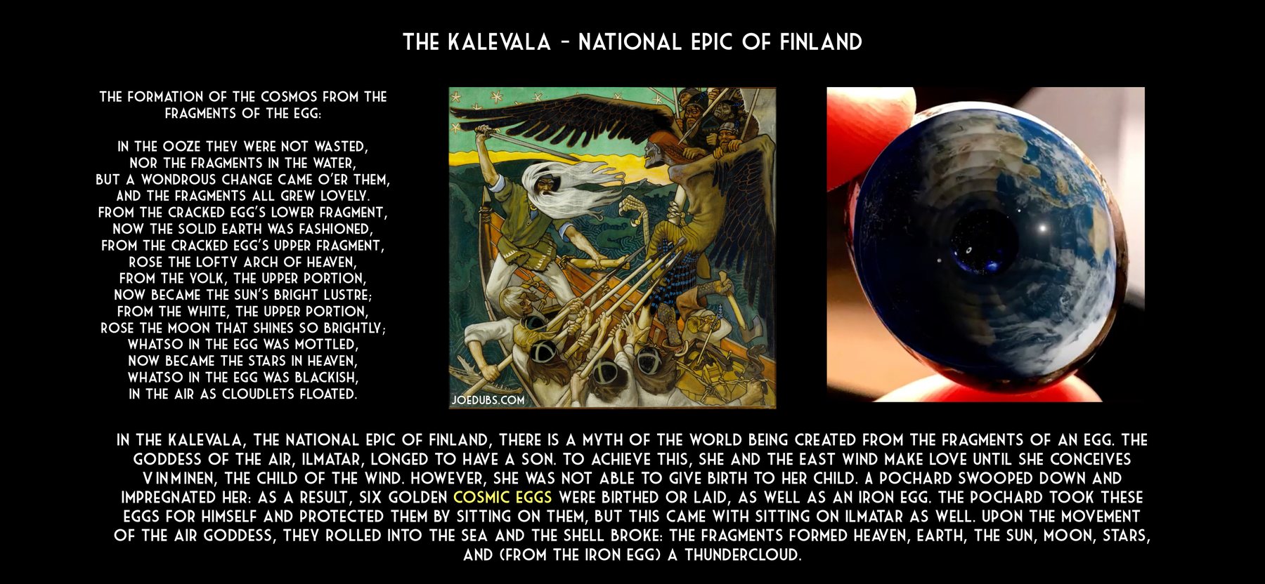 The Kalevala’s world egg.